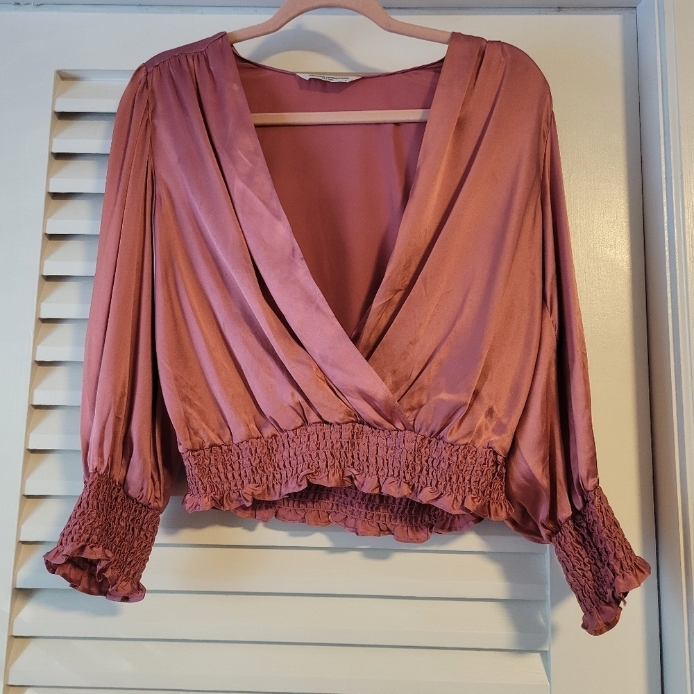 Amanda uprichard Loralee 100% silk top.